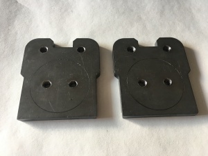 Weld-on MK1 Caddy pickup Axle End Plates, for Disc Brakes