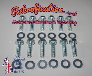 VW Caddy MK1 Pickup Stub Axle Bolts & Washers x12