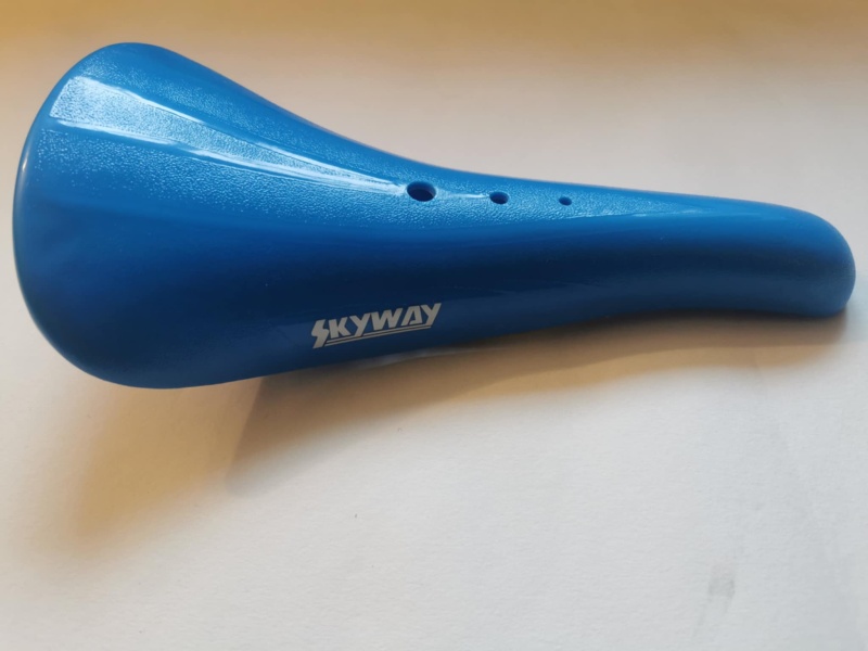 Old School Skyway TA / Street Beat BMX Velo Seat Blue with Logo