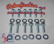 VW Caddy MK1 Pickup Stub Axle Bolts & Washers x12